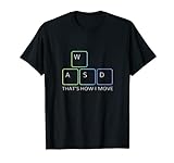 WASD Gaming Geschenk Zocken PC Computer Videospiel T-Shirt