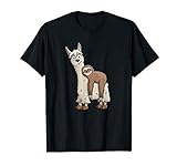 Chill Out Faultier reitet Lama Trendy Alpaka Style T-Shirt