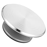 Veemoon Kuchen Dekorieren Tisch Tortenständer Rotierende Aufbewahrungsboxen Dekorativer Metallhalter Kuchen Drehteller Zum Dekorieren Von Kuchen Ständer Aluminiumlegierung Drehbarer