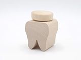 Zahndose aus Holz - Milchzahndose in Zahnform - Zahnbox aus Buche made in Austria
