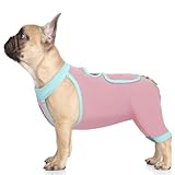 IDOMIK Hunde-Genesungsmanschette für Hinterbeine, Hunde-Genesungsanzug für weibliche kastrierte Männer, Hundebeinmanschette gegen Lecken der Hinterbeine, langärmeliger Wundschutz, Einteiler für Hunde,