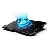 Laptop Cooling Pad Mute 15,6 Zoll Ultra-Slim Laptop Kühler (Schwarz) (Farbe: Einzellüfter)