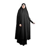 2023 Sommer Herbst Winter Sommer Ventilative Farbe Islam Damen Abaya Muslim Kleid Lange Muslimische Kleidung Stoff Tag der, Schwarz , XX-Large