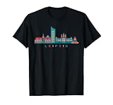 Leipzig Skyline der deutschen Stadt in Sachsen T-S