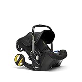 Doona+ 0+ Kindersitz - Die erste Babyschale mit integriertem Fahrgestell: Von Autositz zum Buggy in Sekundenschnelle - bis zu 13 kg - Nitro Black / schwarz