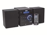 ROXX Stereoanlage mit CD, DAB+, UKW Radio, Bluetooth, AUX In und USB MC401 Black