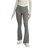 TURWXGSO Damen-Yogahose Mit Hoher Taille Und Stretch Jeggings Lässig Yoga Pants Leggings Einfarbige Jogginghose Yoga Hose Ausgestellt Hose Fitness Hose Sporthose Yoga Fitness Outdoor&Freizeit