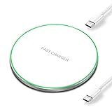 PDKUAI 20W Wireless Charger,Schnelle Kabelloses Ladepad mit Type-C für iPhone 15 14 13 12 11 Plus Mini Pro Max/SE/XS/X/XR/8,AirPods 3/Pro,Samsung Galaxy S23/S22/S21/S20,Note 20/10/Galaxy Buds
