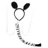 OATIPHO Zebra Ohren Haarreif Und Für Cosplay Tierkostü Und Partys Ideal Für Karneval Und Mottopartys Für Erwachsene U