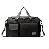 Sporttasche für Damen und Herren Victop Reisetasche Handgepäck Schwimmtasche Fitnesstasche mit Schuhfach & Nassfach Tasche (Black)