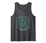 Harry Potter Distressed Slytherin Crest Tank Top