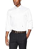 Seidensticker Herren Business Hemd Modern Fit – Bügelfreies Hemd mit geradem Schnitt & Kent-Kragen – Langarm – 100% BaumwolleWeiß (Weiß 1), 42 CM