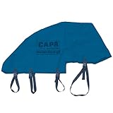 CAPA® Deichselabdeckung für Wohnwagen für PKW Anhängerkupplung und Stützrad Deichsel Schutzhülle Abdeckung Abdeckplane dunkelblau