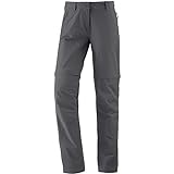 Schöffel Pants Ascona Zip Off, leichte und komfortable Damen Hose mit optimaler Passform, flexible Outdoor Hose für Frauen Damen, asphalt, 40