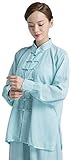 JSJJQAZ Tai Chi Kleidung Kampfkunst Uniformen Kung Fu Kleidung Taekwondo Training Tücheranzug Yoga Baumwollwäsche Anzug (Farbe : D, Größe : M)