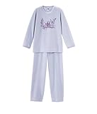 Petit Bateau Baby - Mädchen Pyjama 30742, Gr. 92 (24 Monate, Fr 86Cm), Grau (Mist 22)