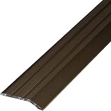 Gedotec Übergangsleiste höhenausgleich Bronze selbstklebend | 1 Stück Abschlussprofil Alu 900 mm | Dehnungsfugenprofil Boden-Leiste höhen-ausgleich 2-5mm | Übergangsschiene ohne bohren, 90