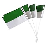 Deitert Papierfähnchen (regenfest), grün-weiß für Schützenfest-Deko 50 Stück