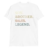 Son Brother Sales Legend Christmas Tee Shirt Geschenk für Erwachsene Teen T-Shirt, weiß, S