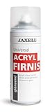 Honsell 47503 - Jaxell Universal Acrylfirnis glänzend, Sprühdose mit 400 ml Inhalt, alterungsbeständiger Schutzüberzug für Acryl-, Öl- und Temperafarben, schnell trocknend, farblos