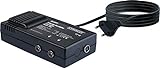 SCHWAIGER -BN8699 531- Zweigeräteverstärker für den Anschluss von TV, DVB-T, Radio auf Antennensteckdose BZW. Koax-Stecker/ 2X 18 dB/schwarz