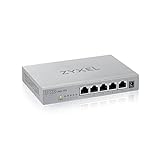 ZyXEL 2,5G Multi-Gigabit Unmanaged Switch mit fünf Ports für Home Entertainment oder SOHO-Netzwerke [MG-105], MG-105-ZZ0101F, 5 Port | 2,5G RJ45 | Unmanaged
