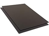 Kunststoffplatte ABS 2mm Schwarz 300x200mm (30x20cm) Acrylnitril-Butadien-Styrol - Made in Germany - Einseitige Schutzfolie - Top Qualität - 1 Stück