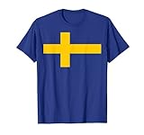 Schweden Sweden Sverige Fußball schwedische Flag Fan Trikot T-Shirt