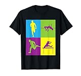 Niedliche Leichtathletik für Jungen und Mädchen. T-Shirt