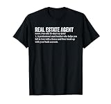 Fun Real Estate Agent Team Wörterbuch Definition Beschreibung T-Shirt