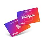 Steigern Sie Ihre Follower mühelos auf Instagram | NFC+QR Code Card | Kompatibel mit Android und iOS