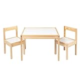 2 x IKEA LÄTT Kindertisch mit 2 Stühlen, weiß, Kiefer - 501.784.11.