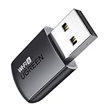 UGREEN WLAN Stick AX900 WiFi 6 Primär WLAN Adapter PC Dual Band 2,4G/5GHz, Internet Stick mit eingebauter Treiber, WPA2-PSK Verschlüsselung, Kompatibel mit Windows 11/10
