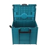 Qukaim Werkzeug-Organizer-Box, großer Kunststoff-Werkzeugkasten, tragbarer Werkzeugaufbewahrungs-Organizer für Hardware-Komponenten, ideal für Techniker und Reparaturen, geräumiges Design, 45,7 x 25,4