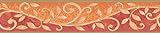 A.S. Création Bordüre - Papierbordüre mit wundervollen Blumen in Orange, Rot und Beige - auf 5,00 m x 0,13 m je Rolle