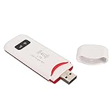 4G LTE USB-WLAN-Modem, Tragbarer 4G-Router mit SIM-Kartensteckplatz, Kabelloser WLAN-Signalempfänger, Netzwerkadapter mit USB-Stromversorgung für Laptop-Desktop-PC-Comp