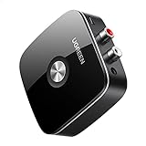 UGREEN Bluetooth Empfänger für Stereoanlage, HiFi Bluetooth Receiver mit Bluetooth 5.0 Audio Bluetooth Adapter mit Cinch Klinke Buchse