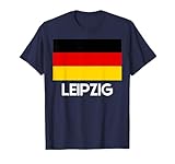 LEIPZIG Deutschland Deutsche Flagge Männer Frauen T-S