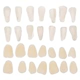 Hemoton 200 Stück Zahnfurnier temporäre Zahn-Kit formbare künstliche Zähne Harz Zähne Perlen Ersatz für fehlende gebrochene Zähne
