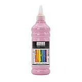 ACRYL FARBE 500 ml - Günstige Acrylfarbe Hochwertige Künstler-Malfarben Basteln (Pastellrosa (Kreidefarbe Rosa))