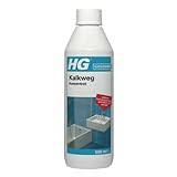 HG Kalkweg Konzentrat 500 ml, Kalkreiniger für das Badezimmer, entfernt Flecken und Ablagerungen von Duschköpfen, Wasserhähnen, Badewannen und Ablagen (500 ml) - 100050105