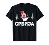 Serbien Serbische Serbe Srbija Herzschlag T-Shirt