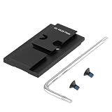ToopMount Sucher Dot Sight Mount Plate, GL-MOS-AC Optics Mounting Adapter Plate, Dot Sight Slide Mount Base Fits GL-MOS, Sucher Mount with Screws and T10 Wrench for Outdoor Sp