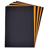 Halloween-Karte, A4, schwarz/orange, 50 Blatt, 160 g/m², A4, Drucker, Kopierer, farbige Kartenblätter.