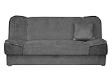 Mirjan24 Schlafsofa Gemini mit Bettkasten, 3 Sitzer Sofa, Couch mit Schlaffunktion, Bettsofa Polstersofa Farbauswahl Couchgarnitur (Orinoco 96)