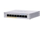 Cisco Business CBS110-8T-D Unmanaged Switch, 8﻿ GE-Ports, Desktop, Ext. Netzteil, Begrenzter Lebenszeitschutz (CBS110-8T-D)