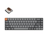 Keychron K7 Max QMK/VIA Ultraflache Kabellose Mechanische Tastatur, 2,4 GHz/Bluetooth/USB 3-Mode, 65% Layout, RGB LED, Switch Brown, Hot-Swappable, Programmierbare Gaming-Tastatur für Mac Window