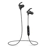 Bluetooth Kopfhörer in Ear, Bluetooth 5.0 Sportkopfhörer aptX HD Audio CVC8.0 Mikrofon IPX7 Wasserdicht 14 Stunden Wiedergabezeit 3 EQ Einstellungen Magnetisch Clip