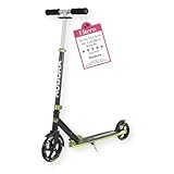 HUDORA Bold Wheel L - Hochwertiger Scooter aus Aluminium - Klappbarer City Roller mit Ständer - Höhenjustierbarer Stand Roller - Sicherer Roller für Kinder & Erwachsene bis 100kg