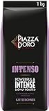 Piazza D'Oro Intenso, 1kg Bohnenkaffee, ganze Bohne, nachhaltig angebaut, Intensität 4/5, kraftvoller Geschmack, ideal für Kaffee-Vollautomaten